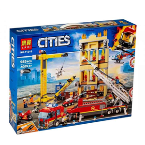لگو سیتی شهرهای آتش نشانی 985 قطعه Fire Cities-اسباب بازی